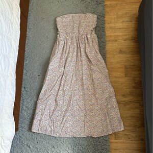 Smocked top midi dress